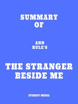 cover image of Summary of Ann Rule's the Stranger Beside Me